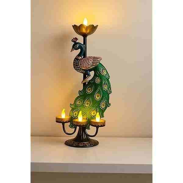 Peacock Candle Stand