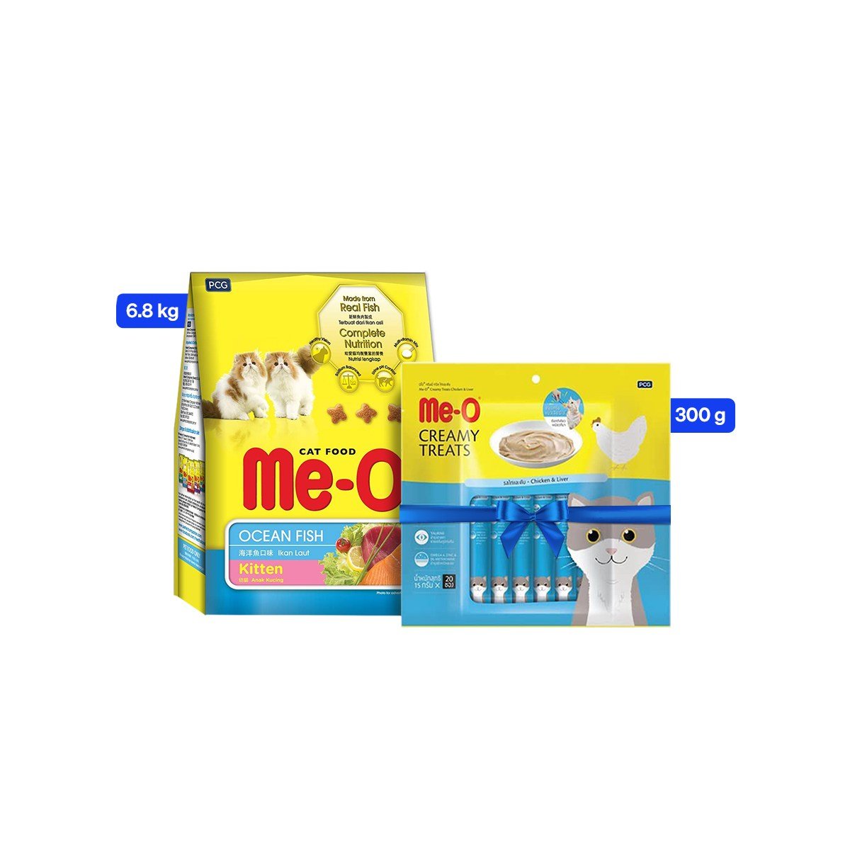 Me O Ocean Fish Kitten Dry Cat Food - 6.8 Kg +  Treat