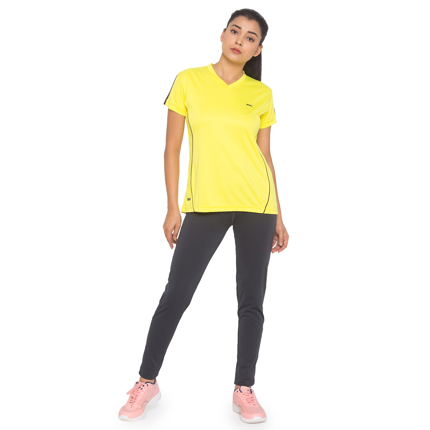 BLACK PANTHER | Black Panther Womens F.Yellow Acti Fit Tshirts 4