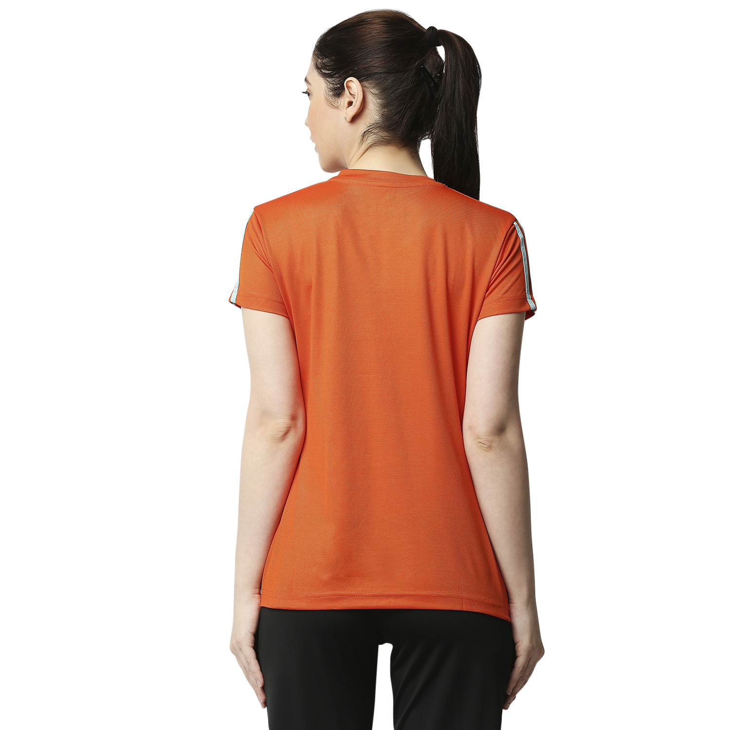Black Panther Womens N.Orange Acti Fit Tshirts