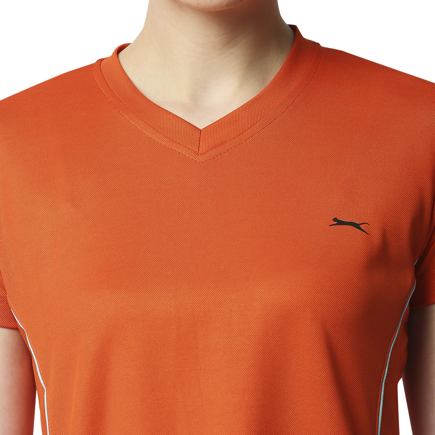 Black Panther Womens N.Orange Acti Fit Tshirts