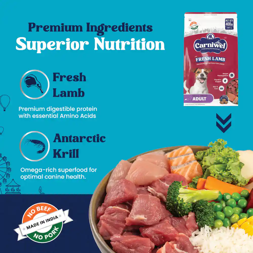 Carniwel Fresh Lamb Adult Small dogs 3KG  – (Best Before Aug’26)