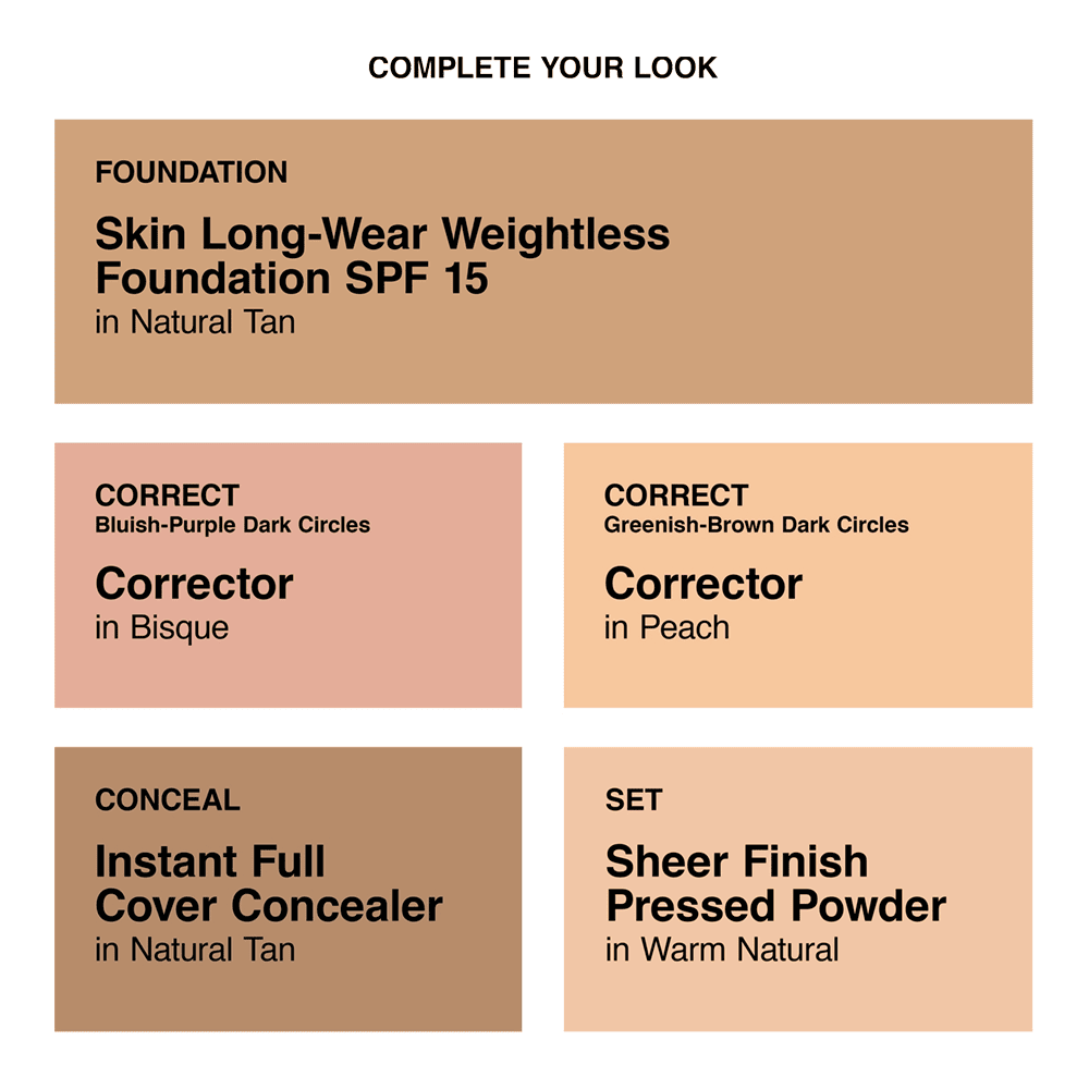 Skin Long-Wear Weightless Foundation SPF 15 • Natural Tan (N-054)