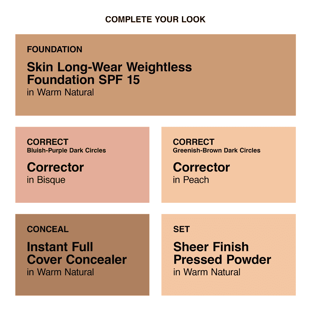 Skin Long-Wear Weightless Foundation SPF 15 • Warm Natural (W-056)