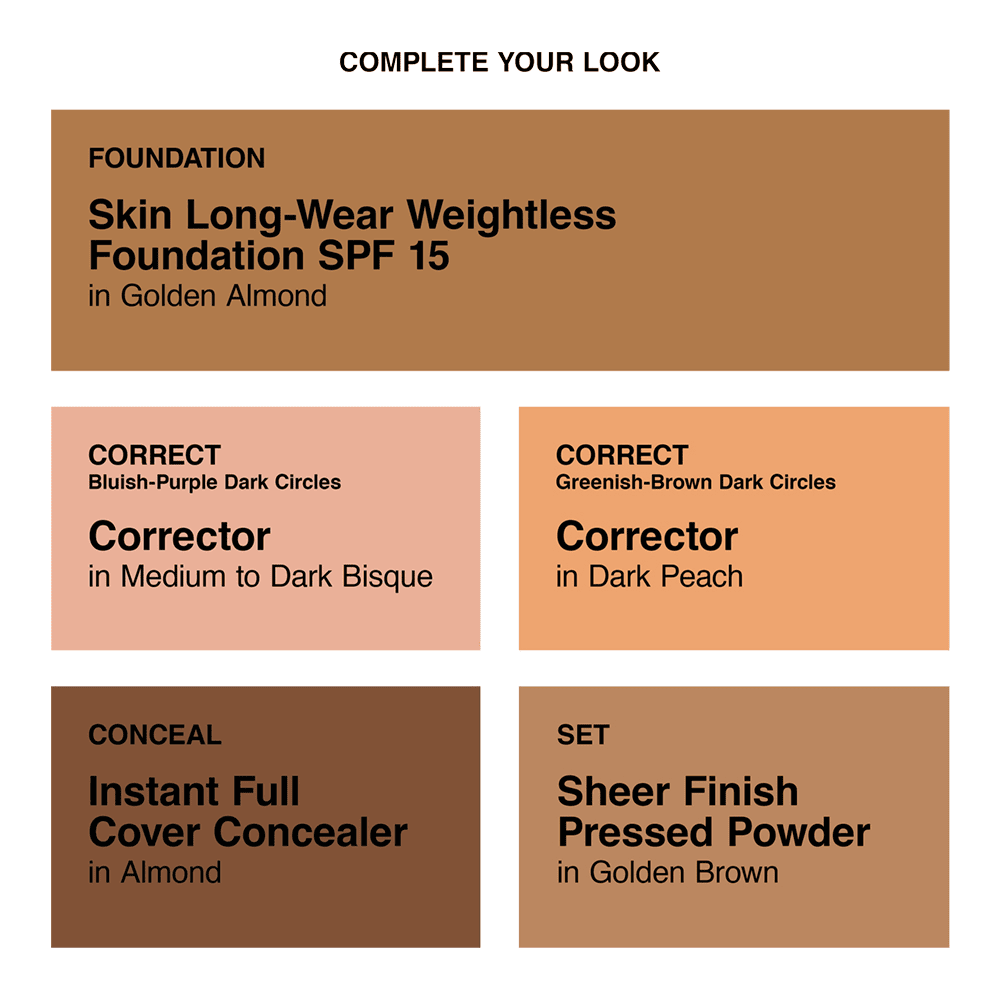 Skin Long-Wear Weightless Foundation SPF 15 • Golden Almond (W-088)