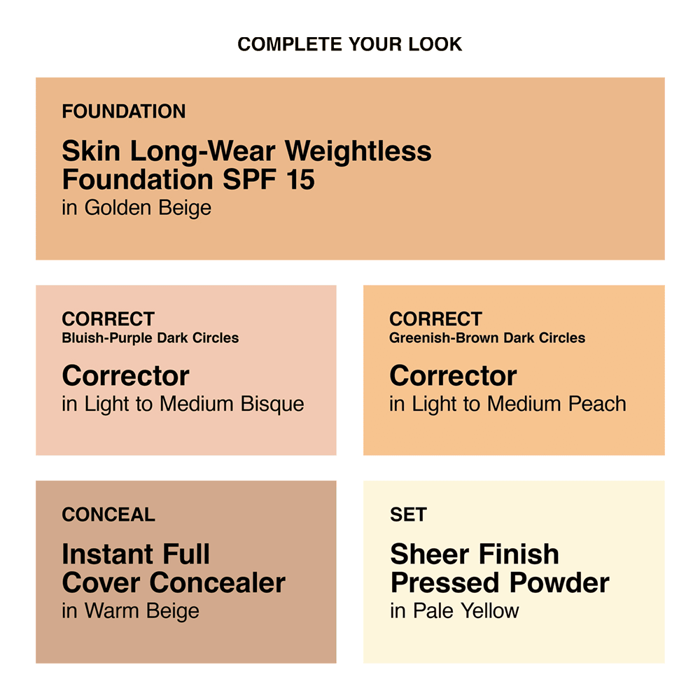 Skin Long-Wear Weightless Foundation SPF 15 • Golden Beige (W-048)