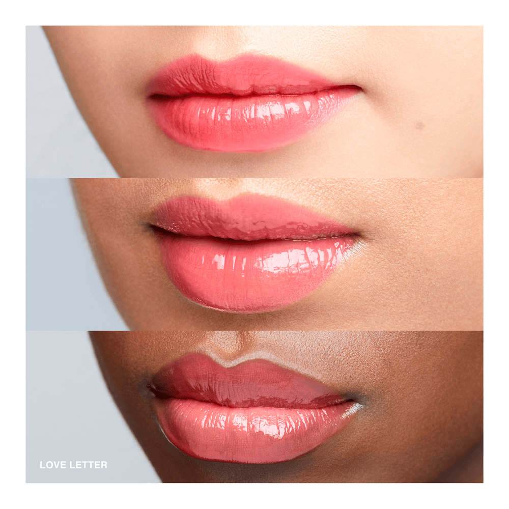 Crushed Oil-Infused Lip Gloss • Love Letter - sheer bright rose