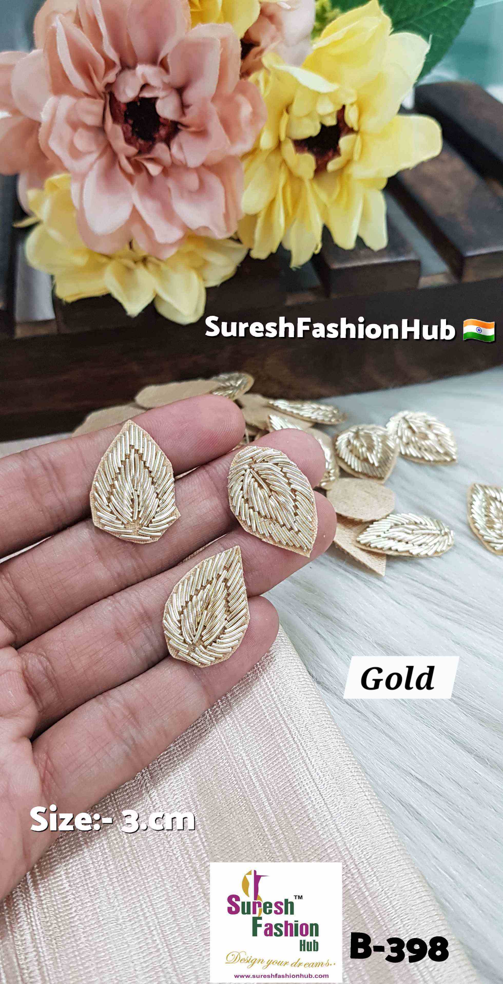 Golden Diya Zardosi Saadi Buttie