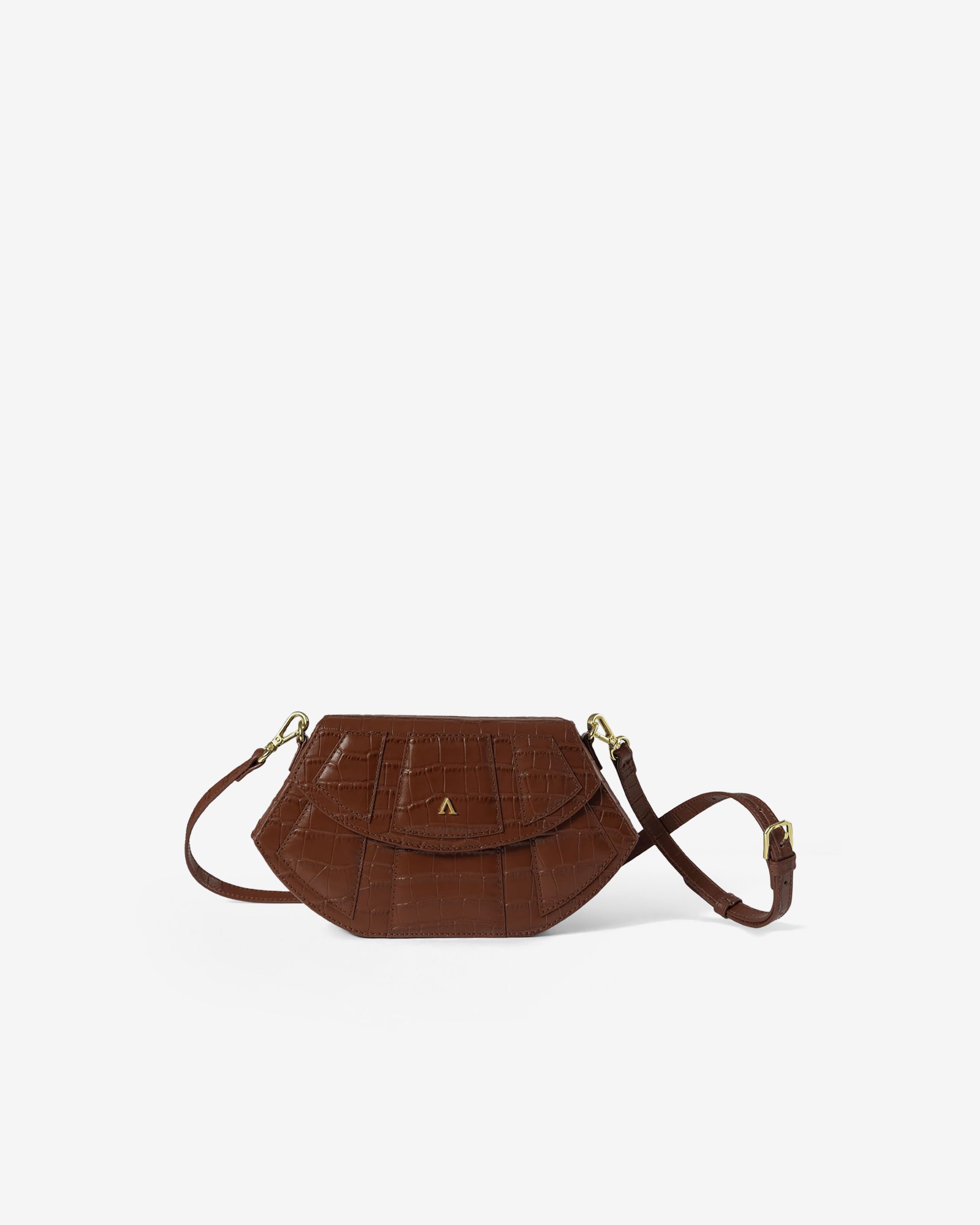 Lusso Structured Bag – With Crossbody Strap & Gold Braided Shoulder Chain