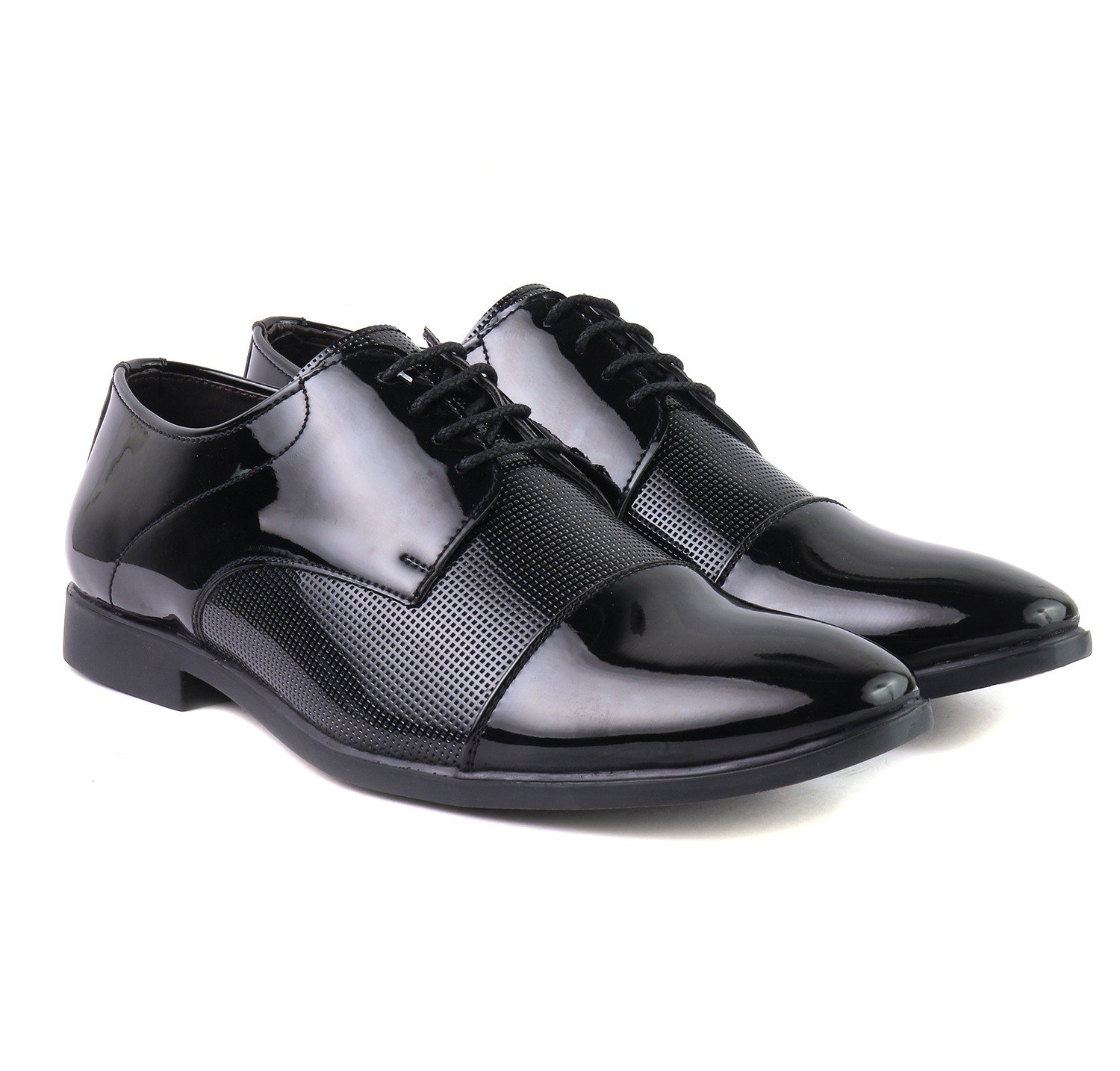 J10 1510 Mens Casual Office Corporate Evening Dress oxford Patent Shoes for Men in colour Black