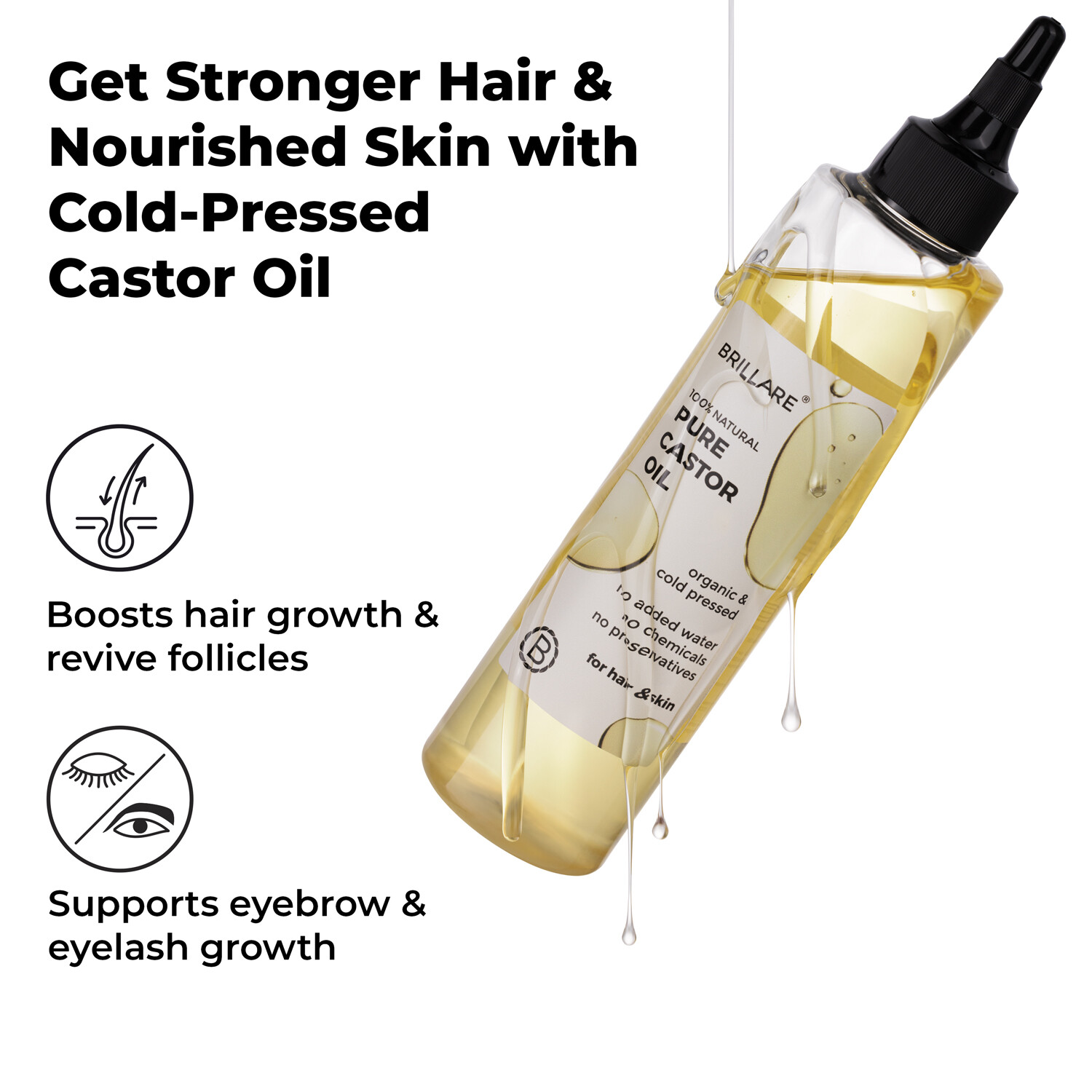 Brillare | Pure Castor Oil | 200ml