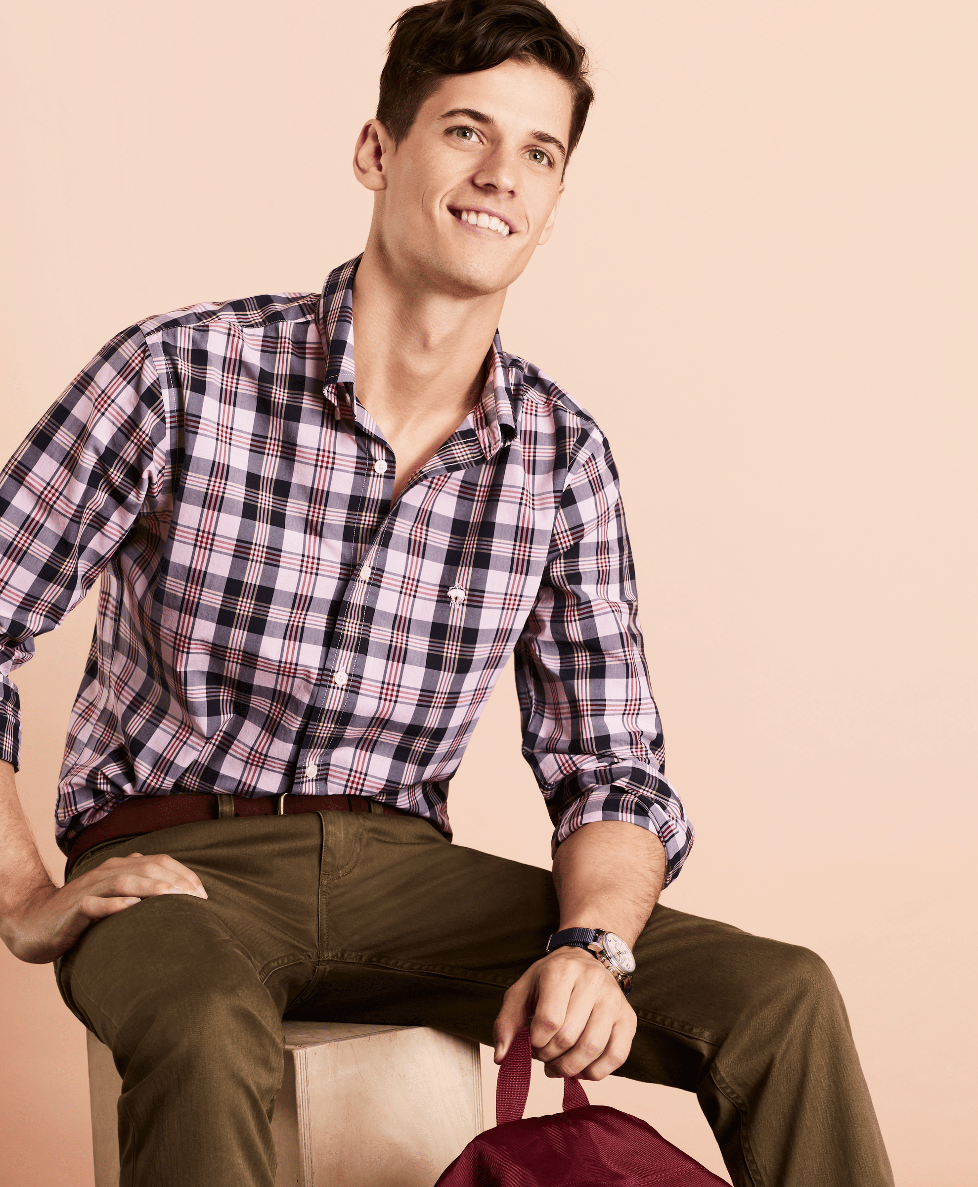 Brooks Brothers | SPT RF BC PLAID Pink