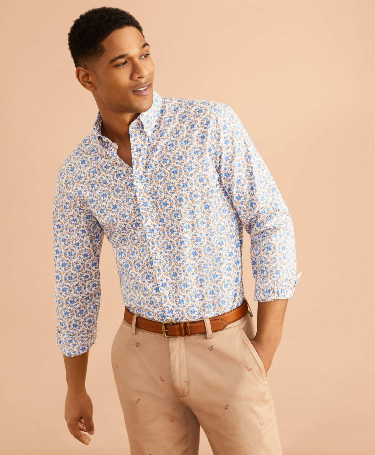 Brooks Brothers | Red Fleece Printed Sport Shirt