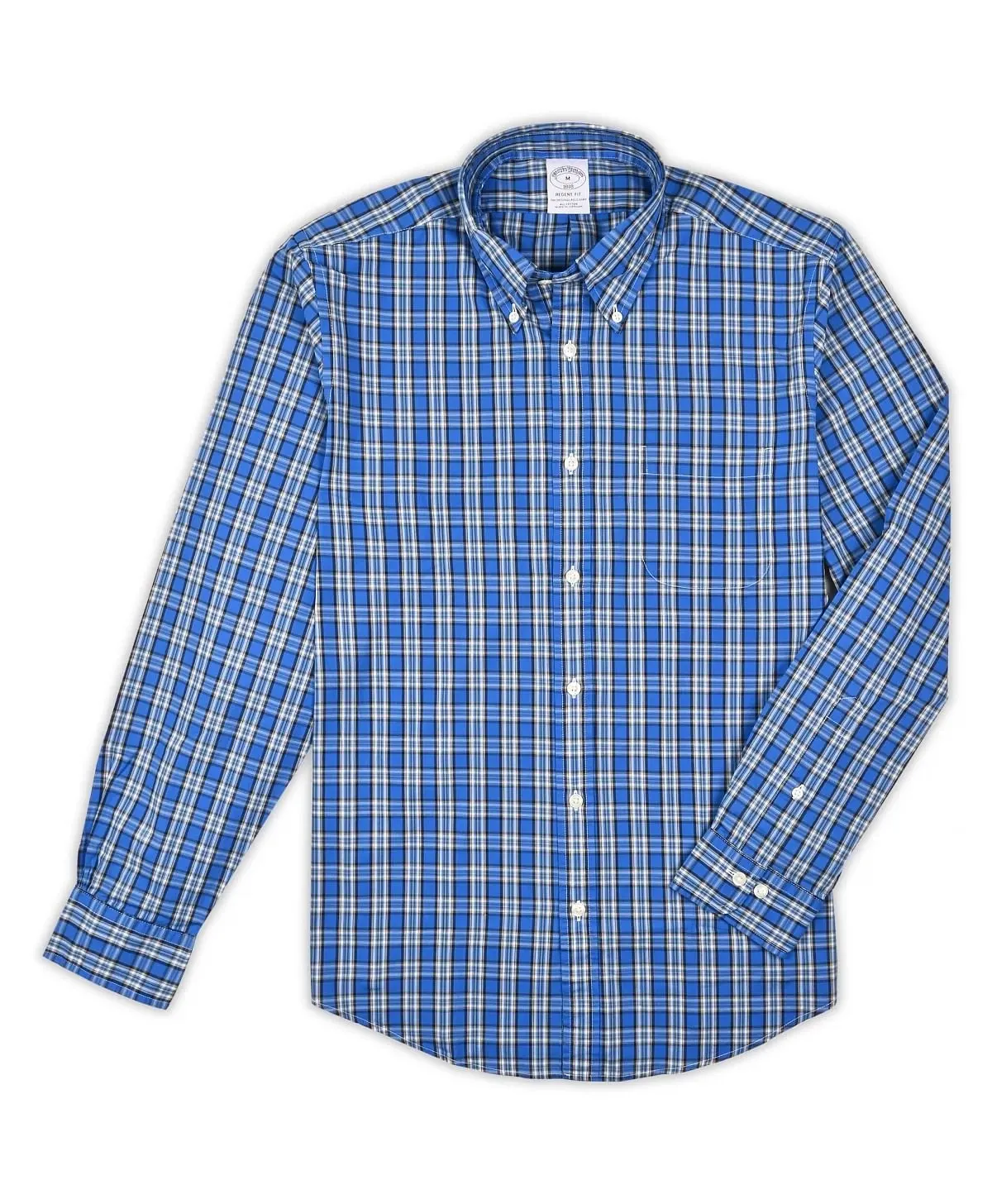 Brooks Brothers | Regular Finish Broadcloth Polo Button-Down Collar Solid Regular Fit Sport Shirt