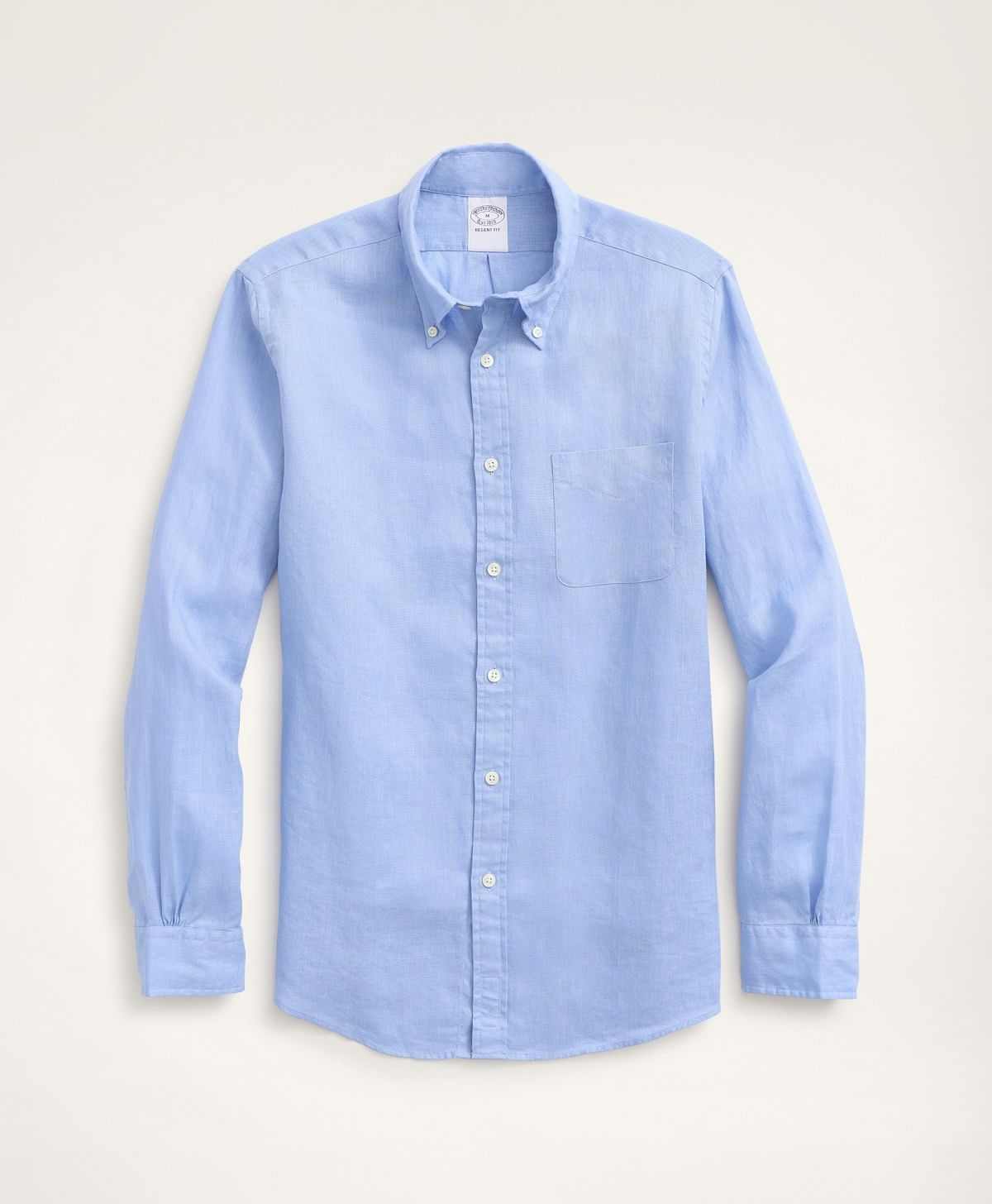 Brooks Brothers | Regent Fitted Solid Linen Sport Shirt