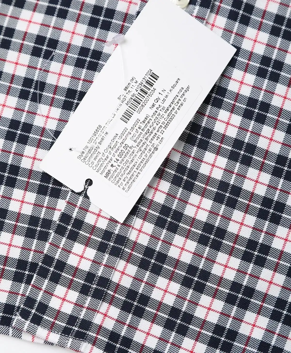 Non-Iron Twill Polo Button-Down Collar Tartan Regular Fit Sport Shirt