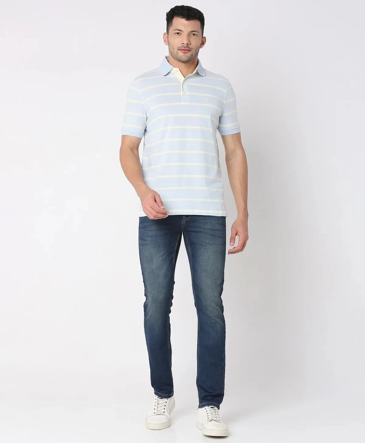 Striped Regular Fit Polo