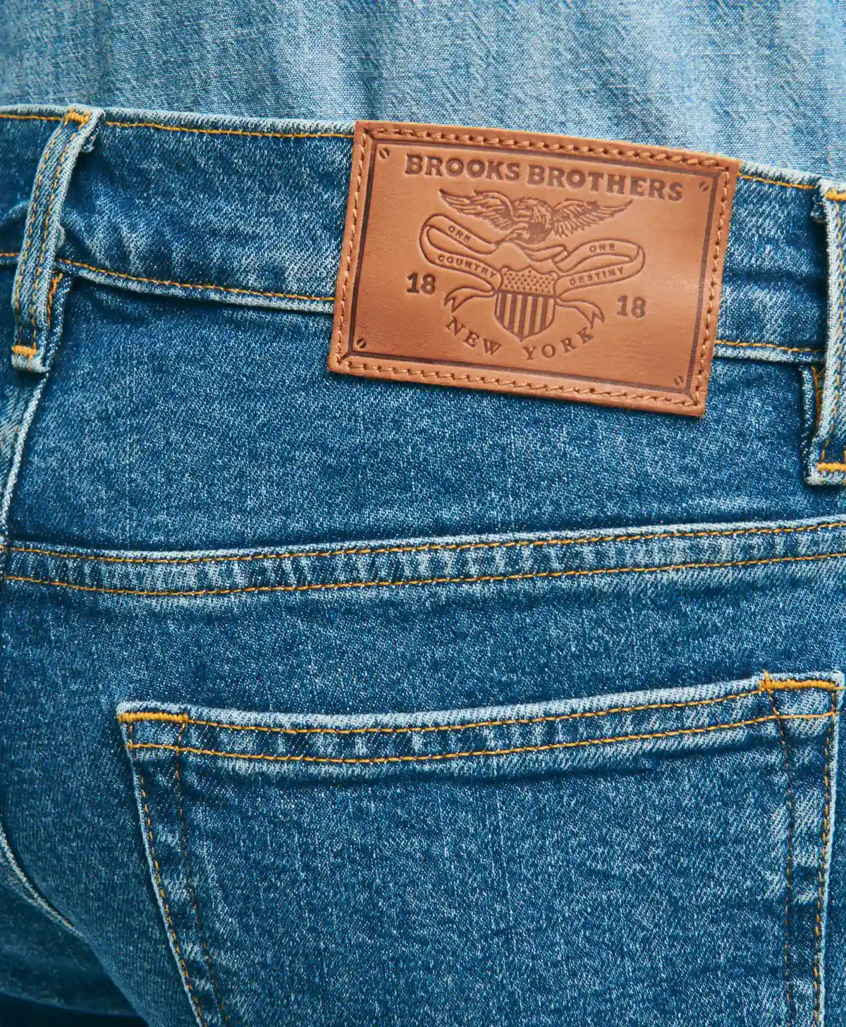Cotton Solid Regular Fit Denim | Brooks Brothers India Website