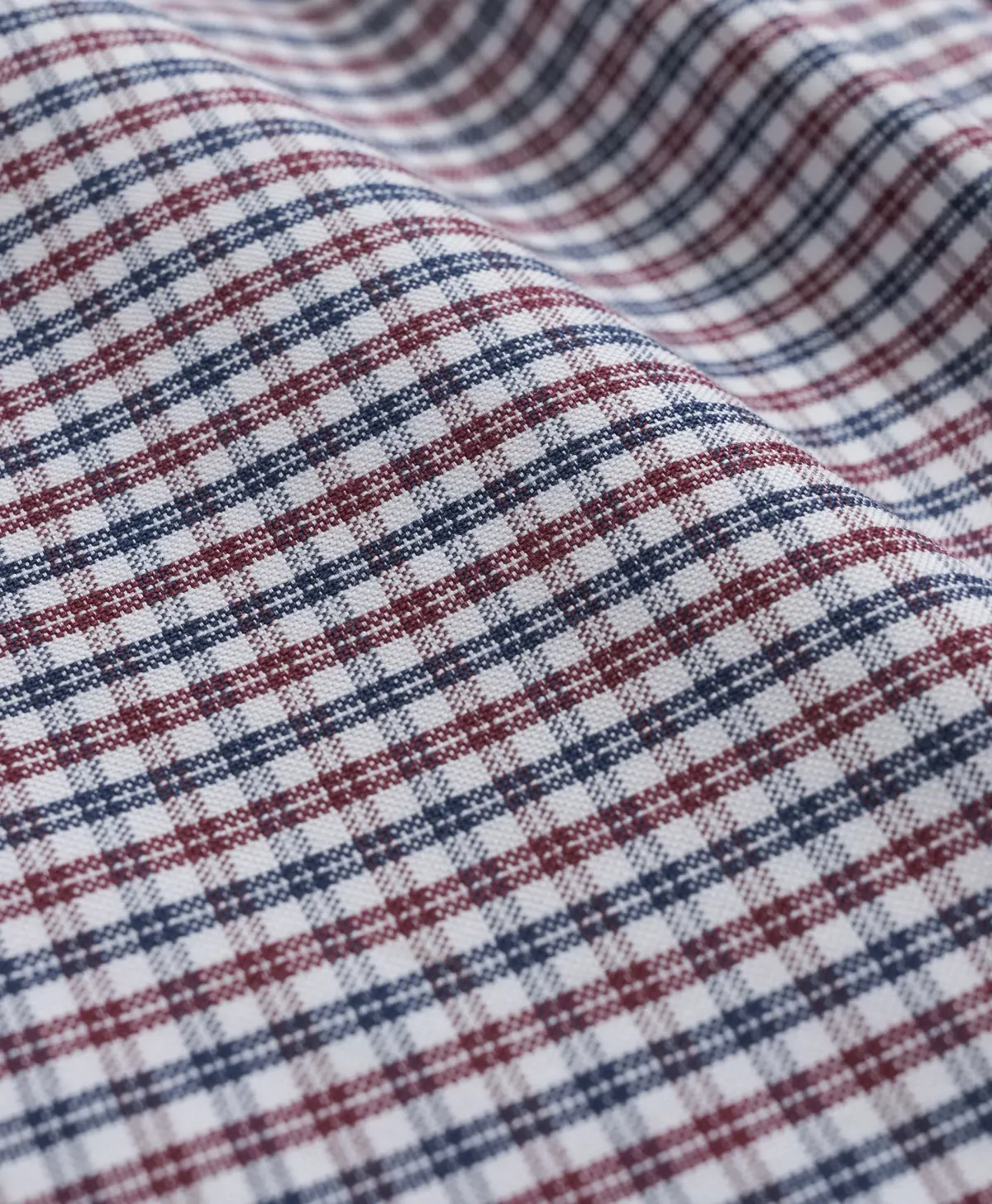 Non-Iron Oxford Polo Button-Down Collar Mini Graph Checks Regular Fit Sport Shirt