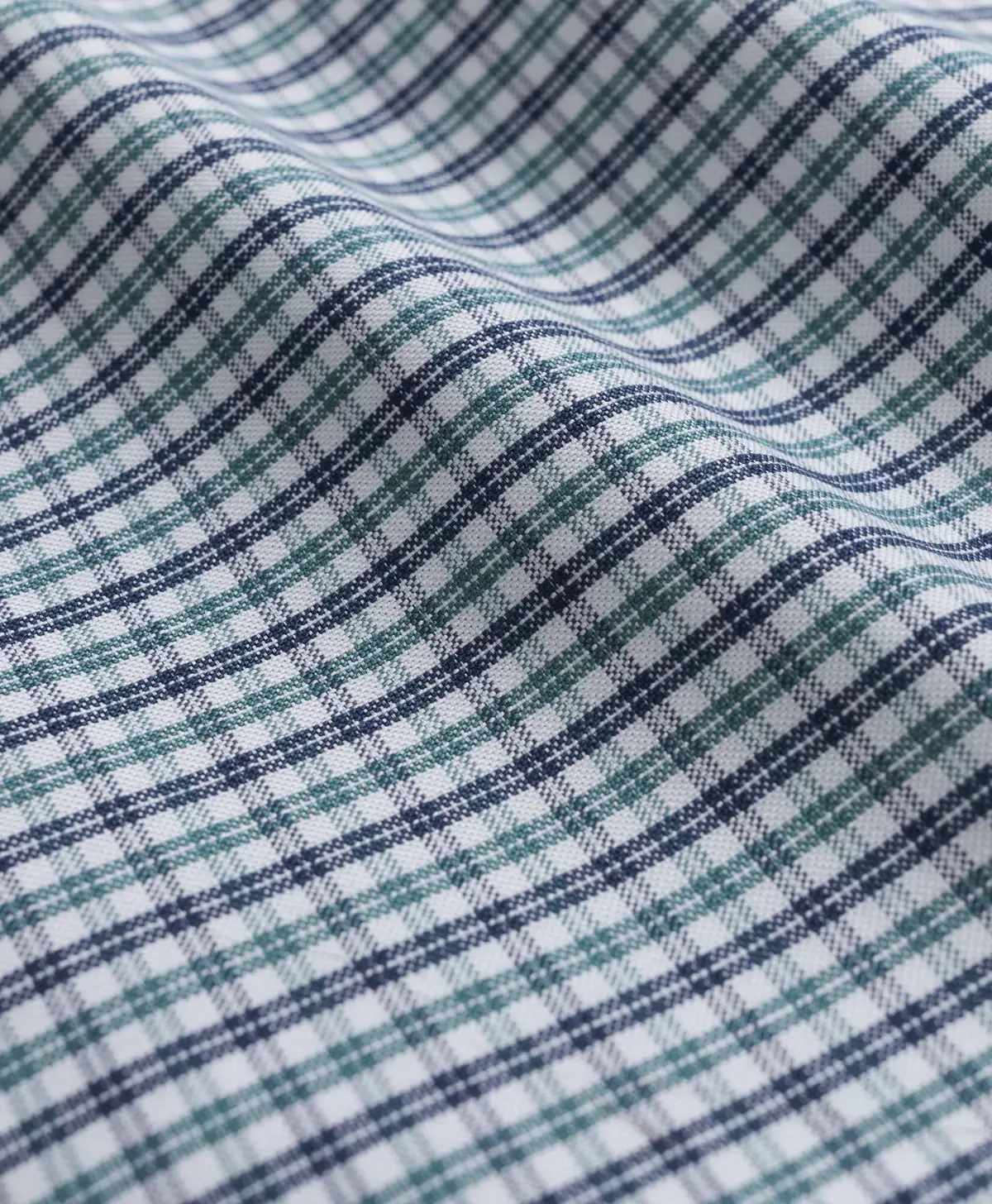 Non-Iron Oxford Polo Button-Down Collar Mini Graph Checks Regular Fit Sport Shirt