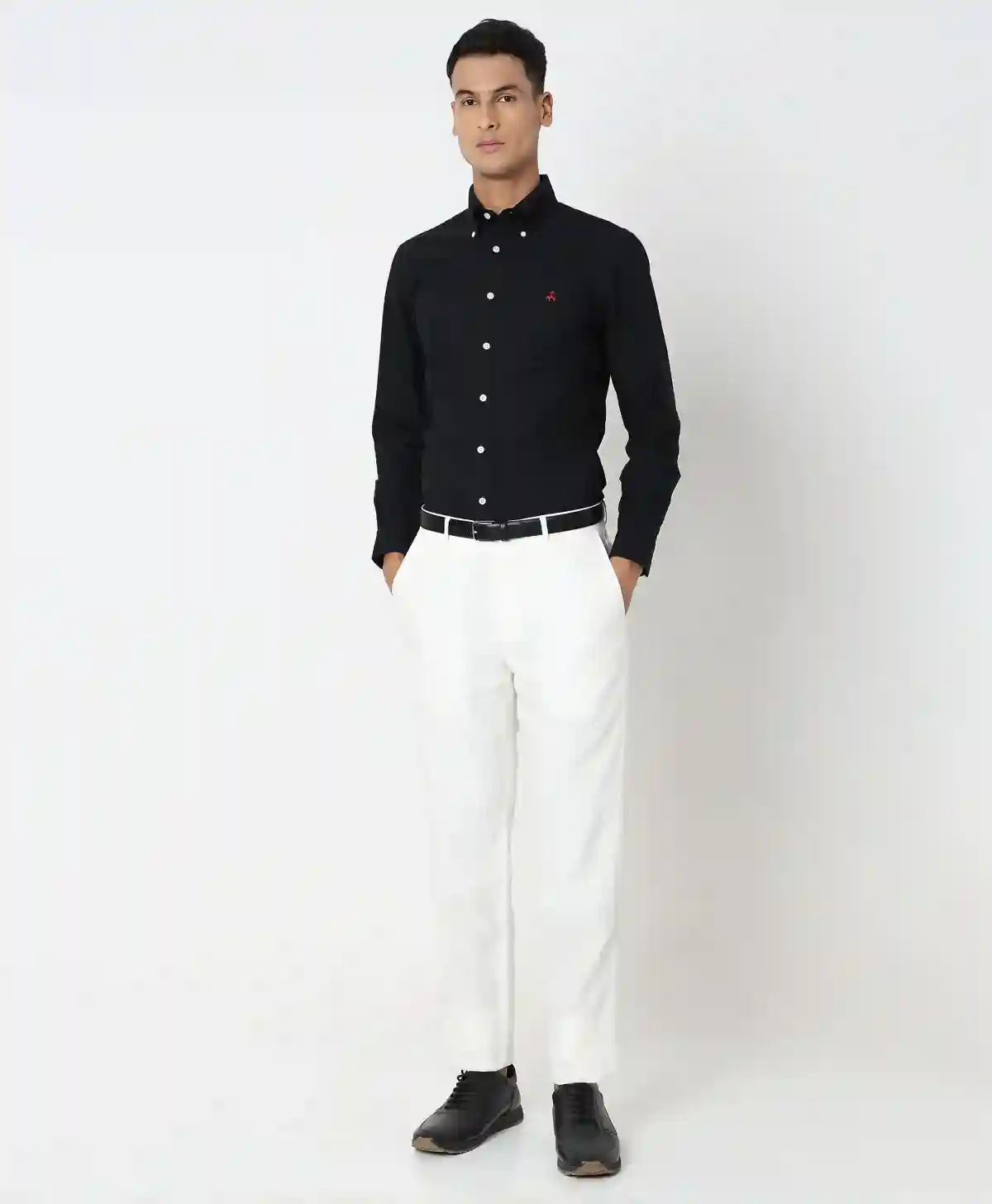 Linen Solid Regular Fit Plain Dress Trousers | Brooks Brothers