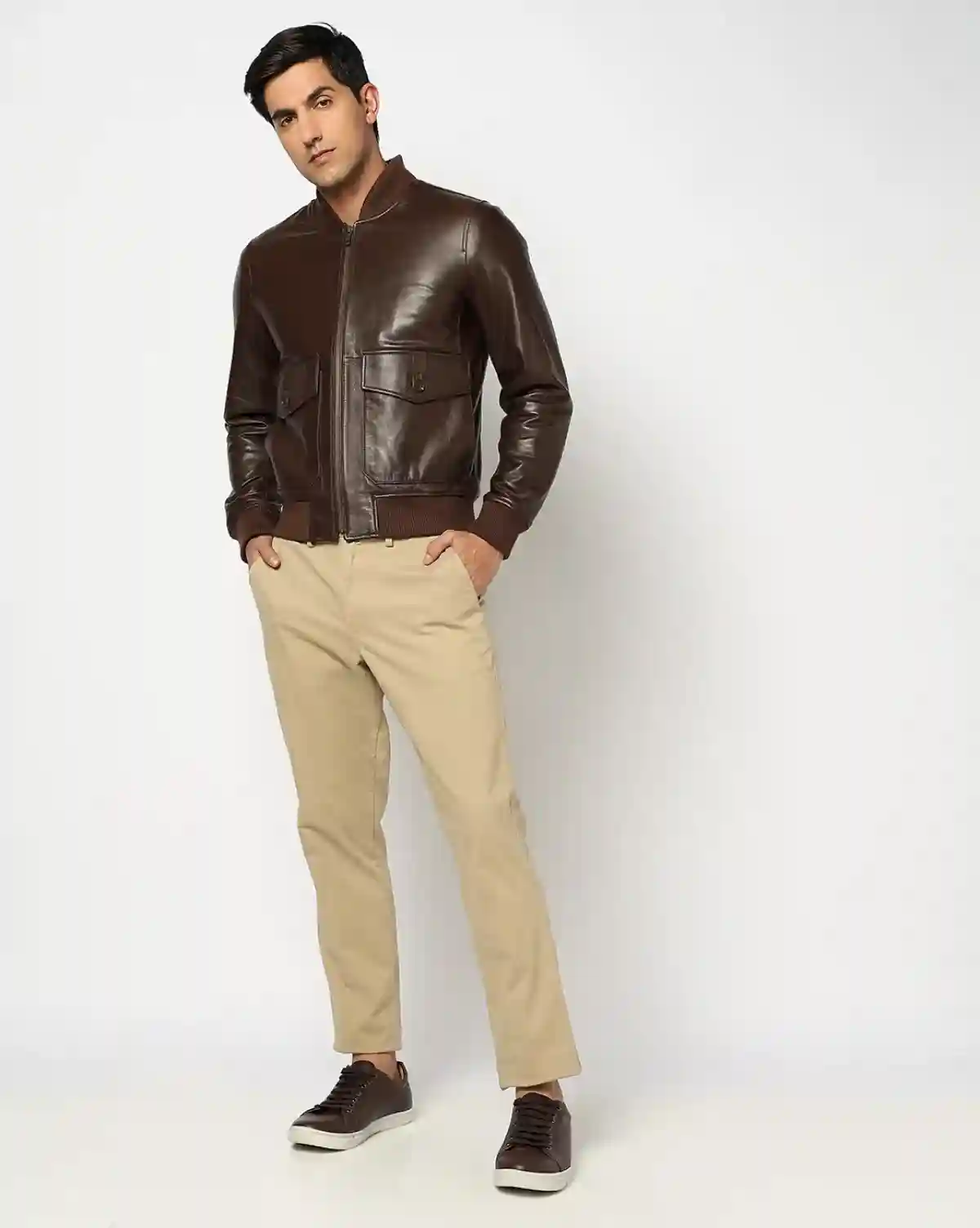 Brooks Brothers Leather Bomber Jacket | Brooks Brothers India Website