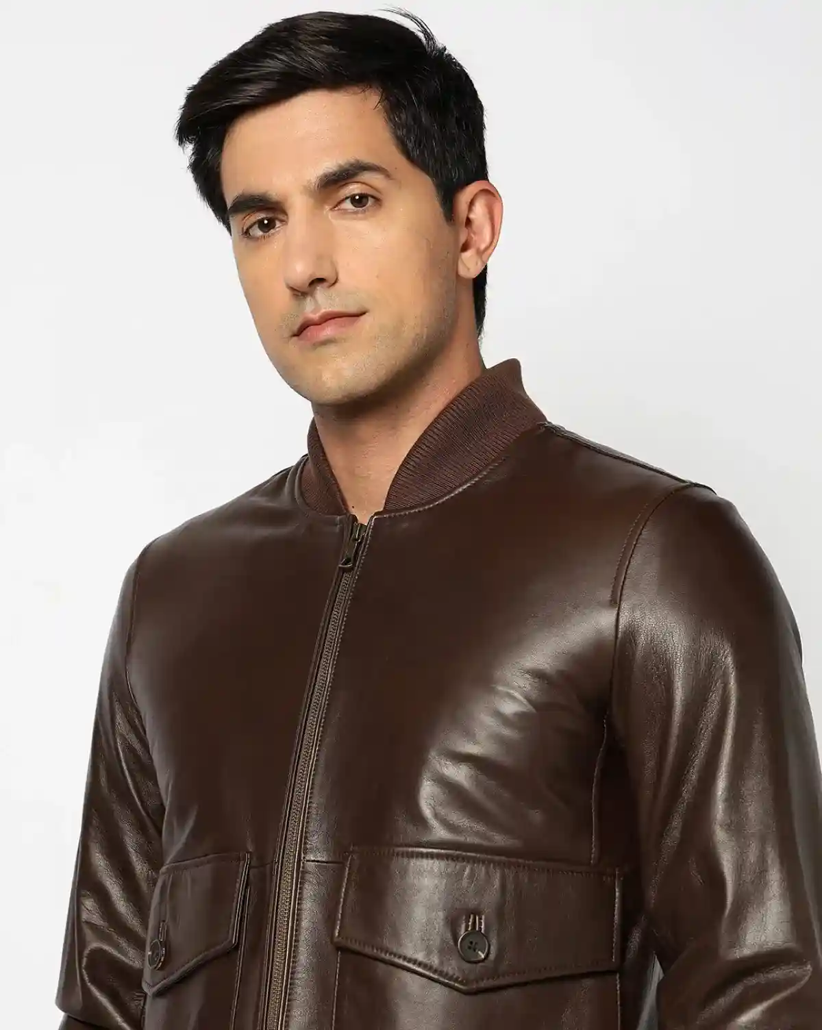 Brooks Brothers Leather Bomber Jacket | Brooks Brothers India Website