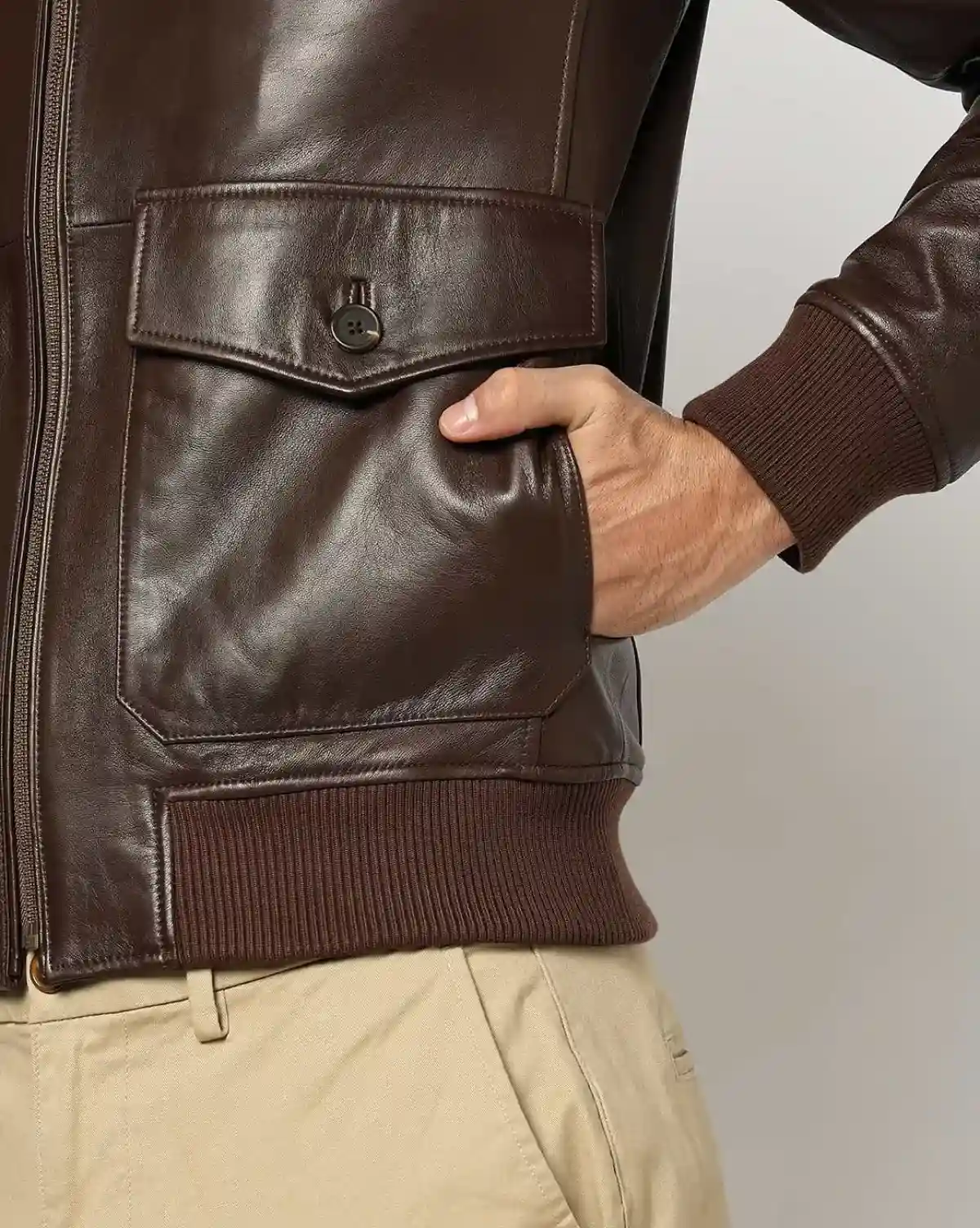 Brooks Brothers Leather Bomber Jacket | Brooks Brothers India Website