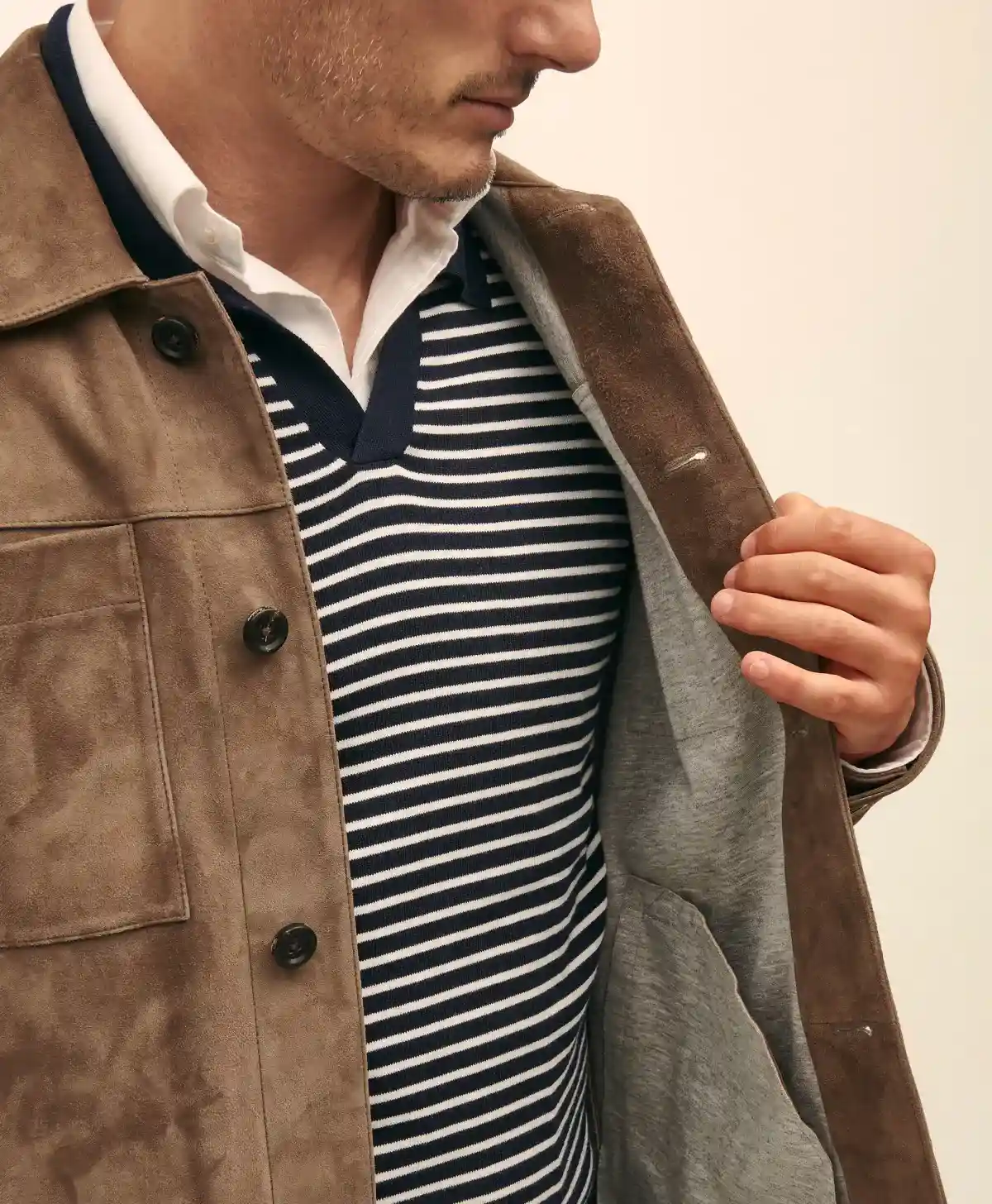 Suede Shirt Jacket | Brooks Brothers India Website