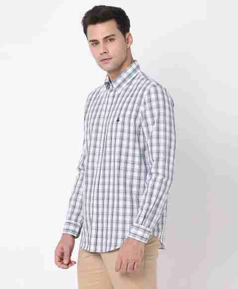 Regular Finish Oxford Polo Button-Down Collar Broad Checks Regular Fit Sport Shirt