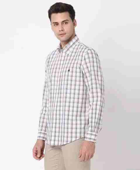 Regular Finish Oxford Polo Button-Down Collar Broad Checks Regular Fit Sport Shirt