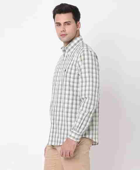 Regular Finish Oxford Polo Button-Down Collar Plaid Regular Fit Sport Shirt