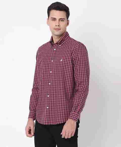 Regular Finish Oxford Polo Button-Down Collar Gingham Regular Fit Sport Shirt