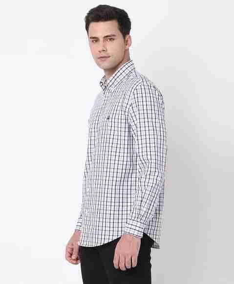 Regular Finish Oxford Polo Button-Down Collar Plaid Regular Fit Sport Shirt