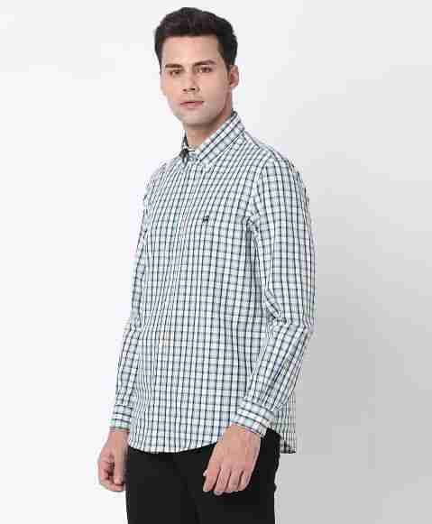 Regular Finish Oxford Polo Button-Down Collar Plaid Regular Fit Sport Shirt