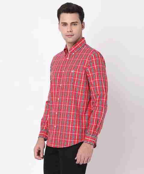Regular Finish Oxford Polo Button-Down Collar Plaid Regular Fit Sport Shirt