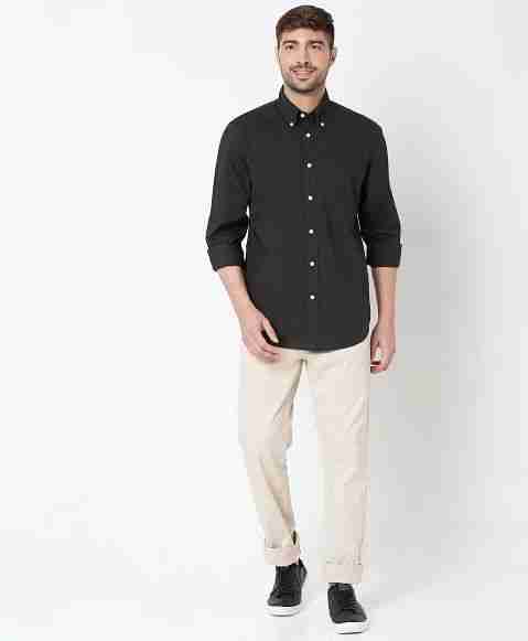 Regular Finish Broadcloth Polo Button-Down Collar Solid Regular Fit Sport Shirt