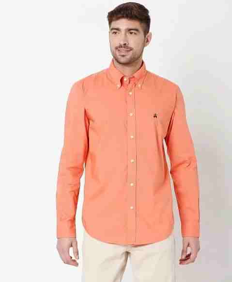 Regular Finish Broadcloth Polo Button-Down Collar Solid Regular Fit Sport Shirt