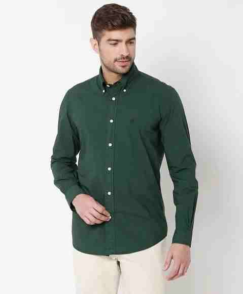 Regular Finish Broadcloth Polo Button-Down Collar Solid Regular Fit Sport Shirt