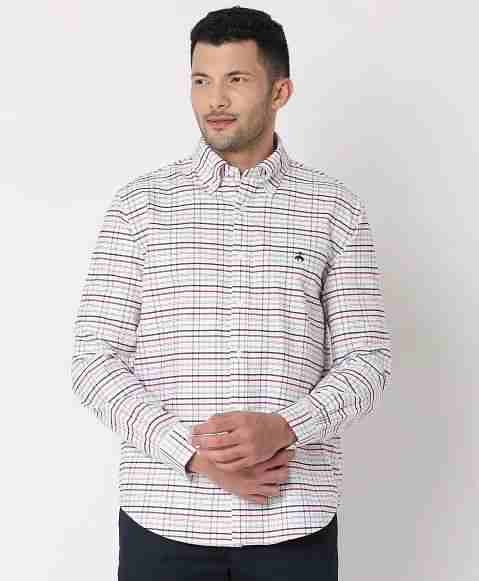 Regular Finish Oxford Polo Button-Down Collar Checked Regular Fit Sport Shirt