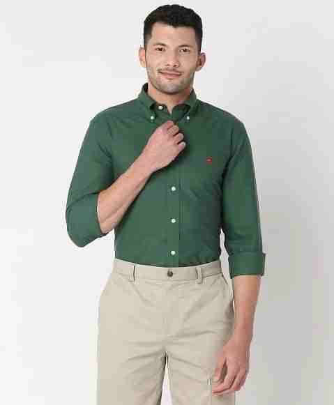 Regular Finish Oxford Polo Button-Down Collar Solid Regular Fit Sport Shirt
