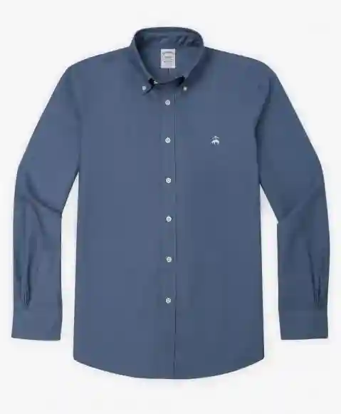 Regular Finish Oxford Polo Button-Down Collar Solid Regular Fit Sport Shirt