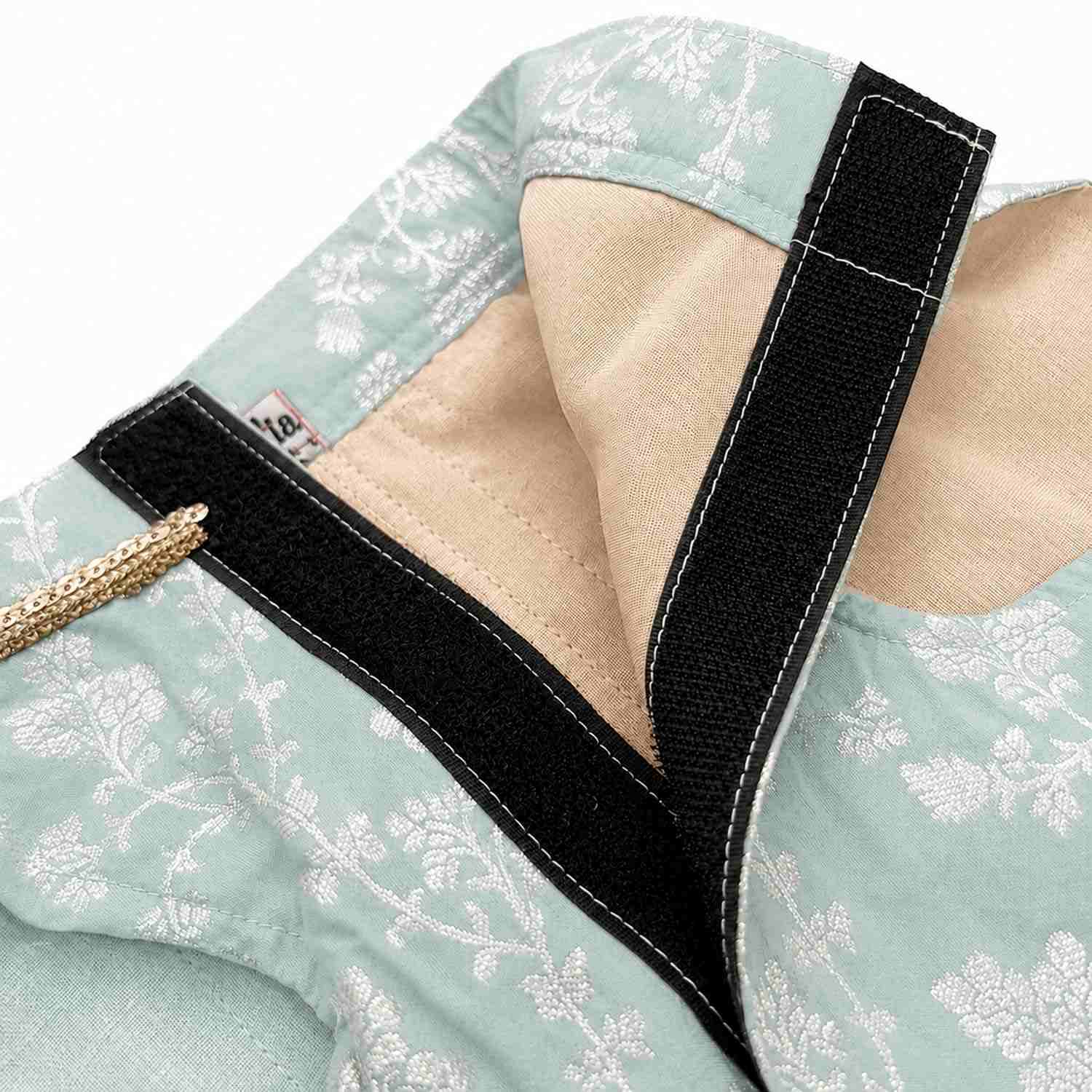 Pawsindia Traditional  Royal Zari Kurta for Cats - Ice Blue