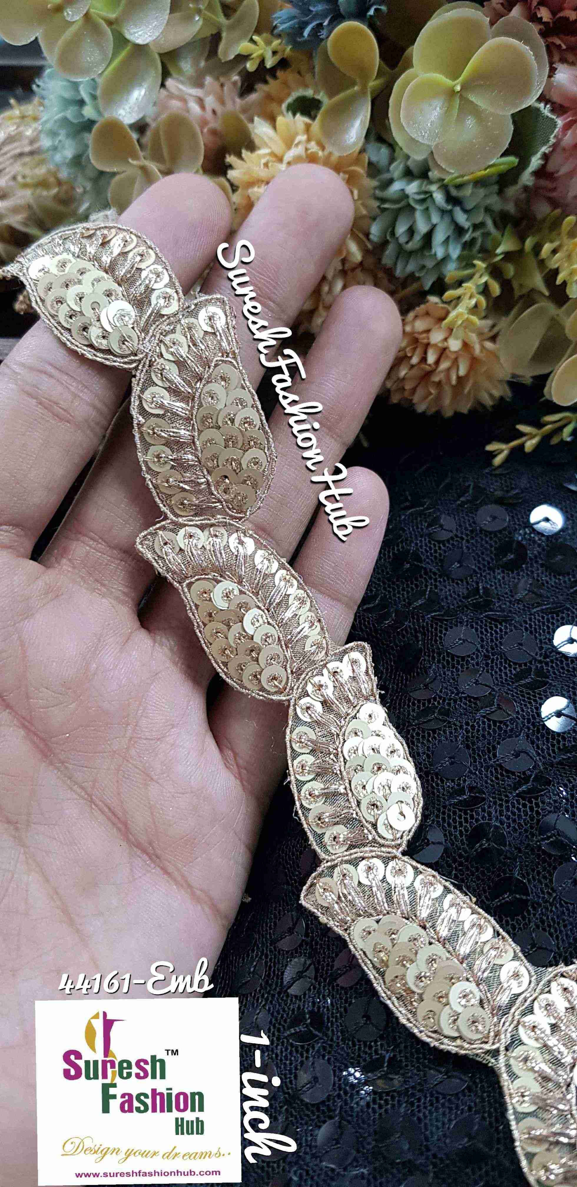 Chappat Dori Sequence Cutwork Elegance - 9 Meter Roll (Small Size ...