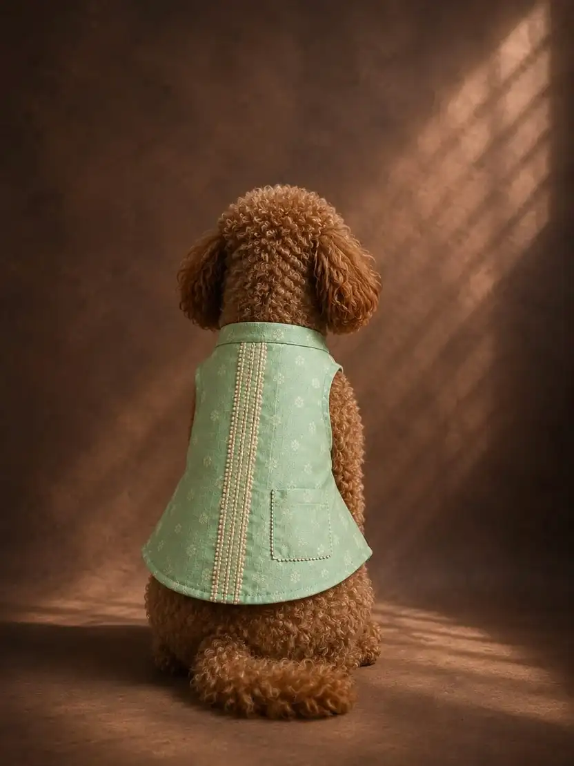 Pawsh Pet Pista Silk Sherwani for Dogs