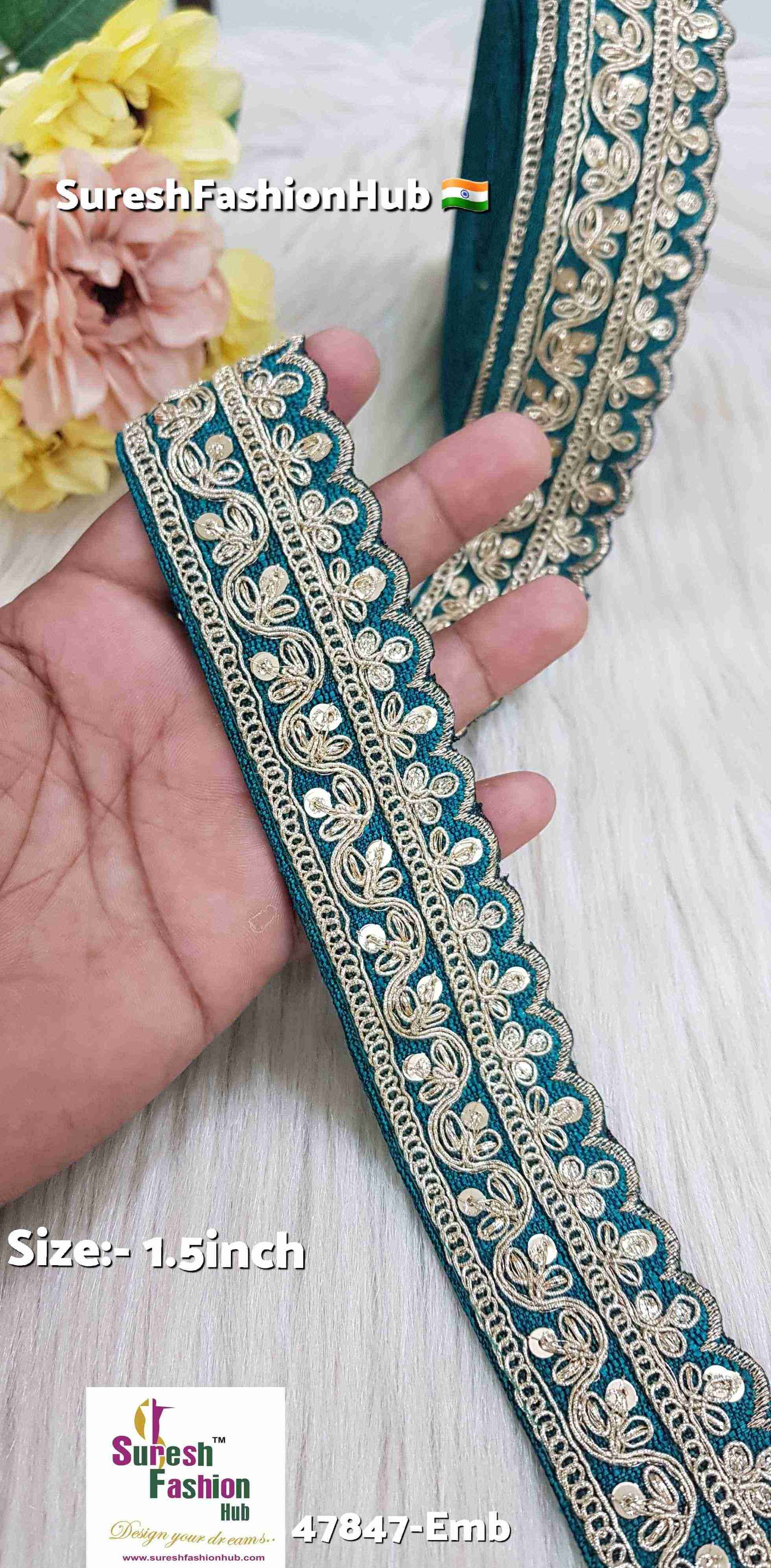 Rama Pearl Dori Sequence Lace