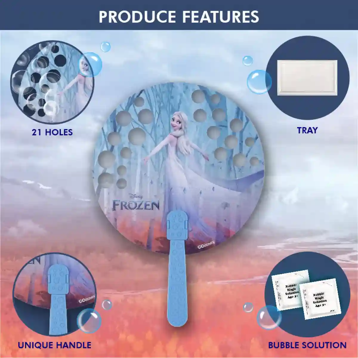 Bubble Magic Fan Bubs Elsa Frozen Theme Bubble Solution For Kids of Age ...