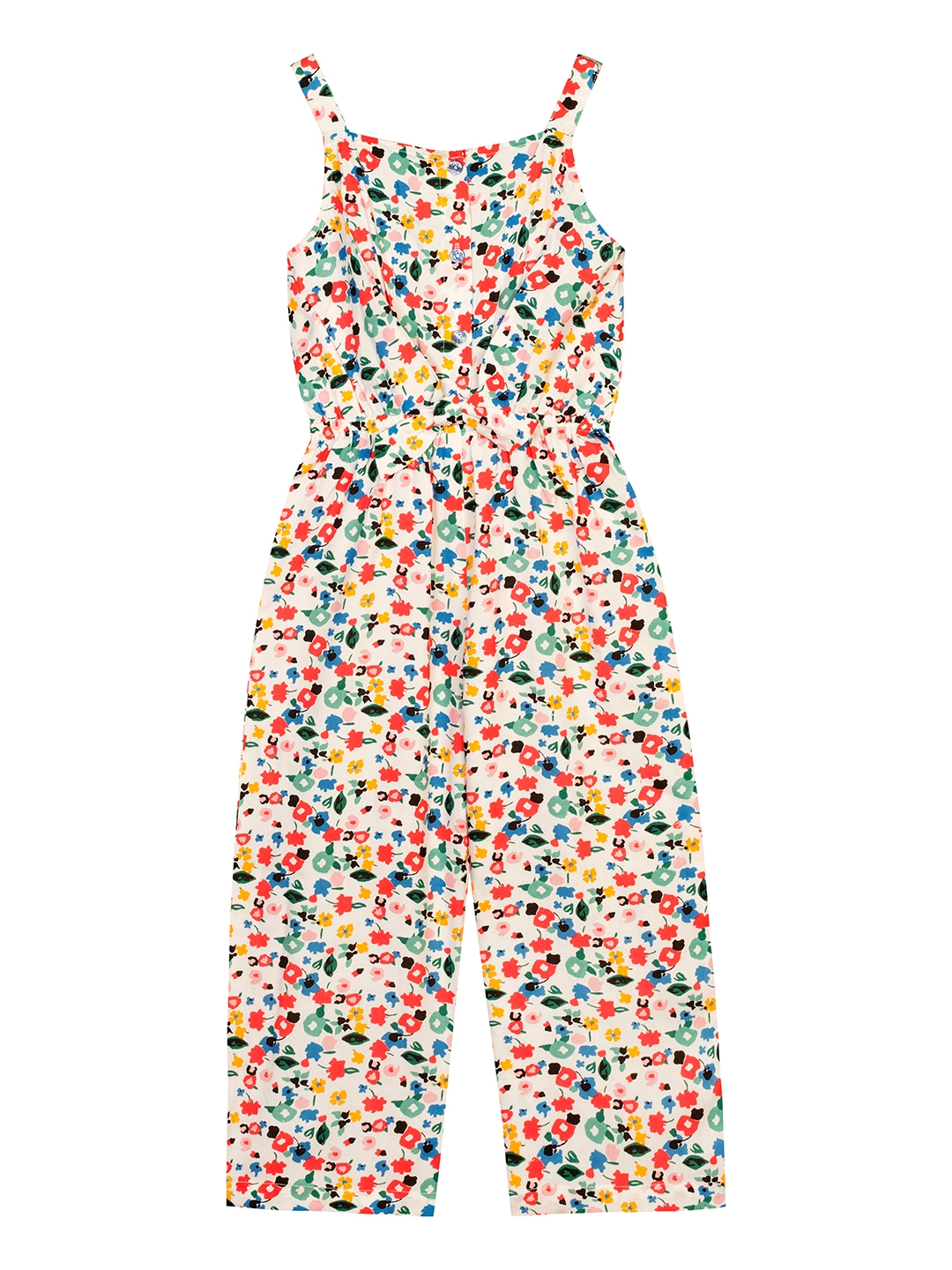 Budding Bees Girls All Over Printed Jumpsuit