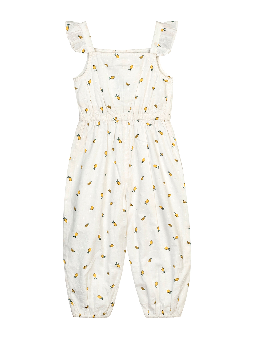 Budding Bees | Budding Bees Bbay Girls Off White Printed Romper 1