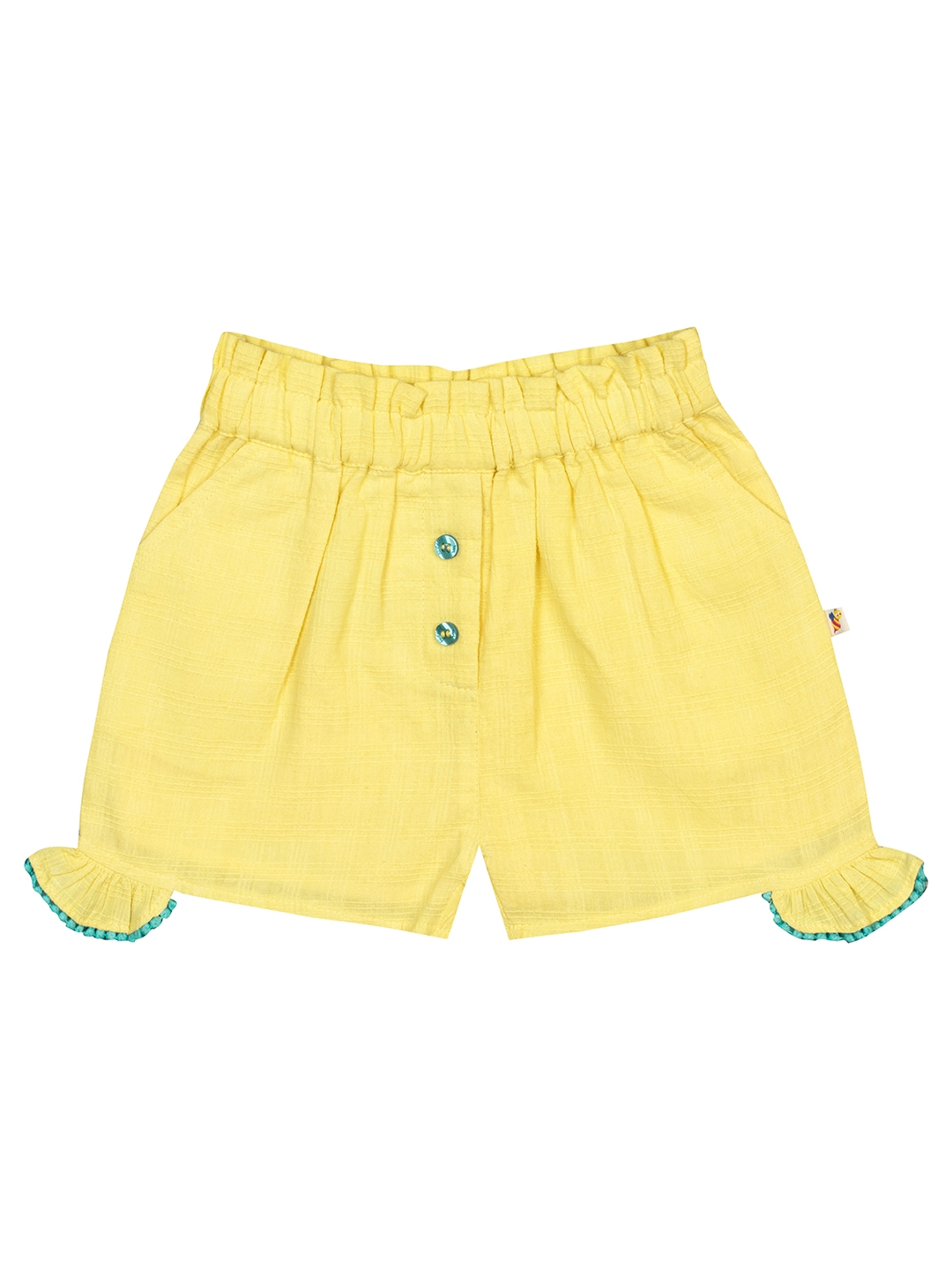 Budding Bees Baby Girls Lemon Yellow Solid set